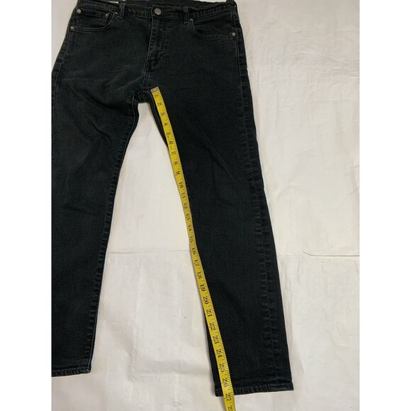 Levi's 512 Jeans Mens 33x30 Black Big E Skinny Fit Premium Skater - Picture 8 of 10